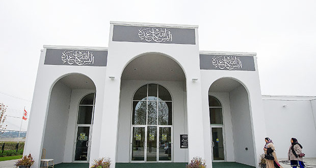 Exterior view of the Baitur Rahman Mosque located on River Road in Delta, B.C. The recently opened mosque is B.C.'s largest.