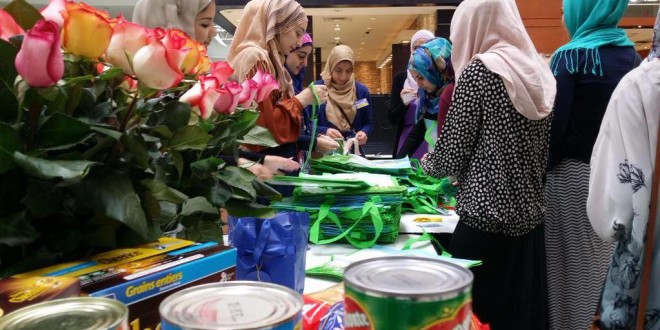 volunteers while collecting donations at the Devonshire Mall (photo from MSA Facebook page )